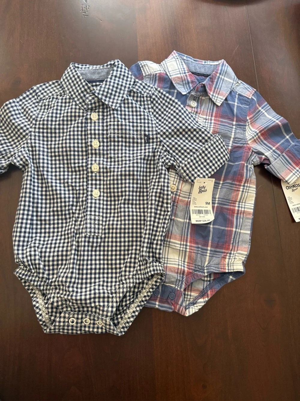 Baby Boy 9M ‎baby bgosh one piece button up shirts